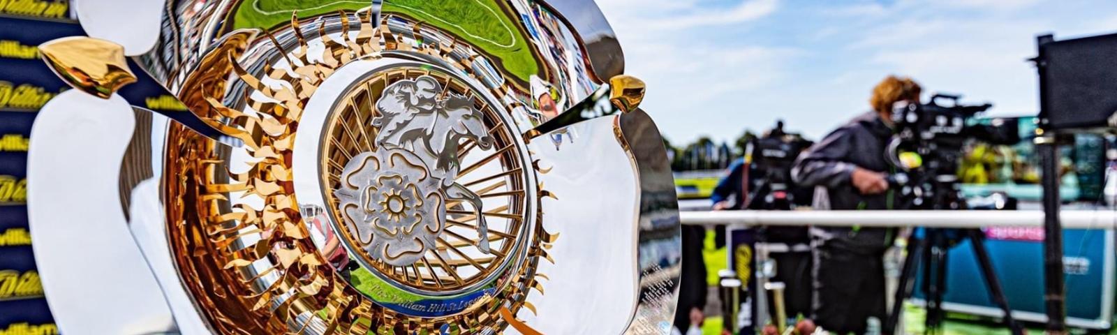 The St Leger Festival trophy at Doncaster Racecourse