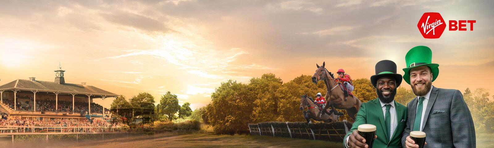 Gold Cup Irish raceday at Doncaster Racecourse