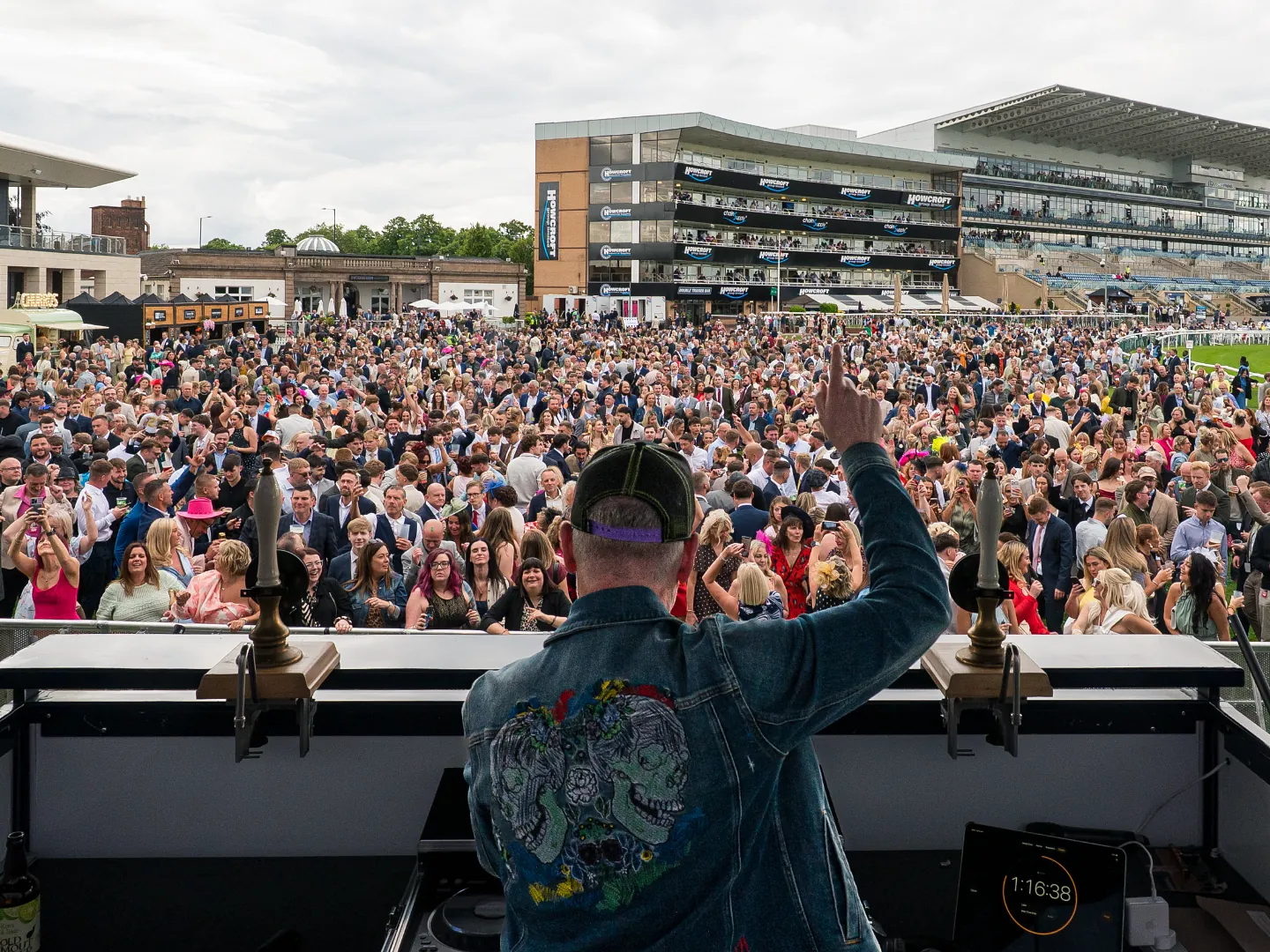 Crowd at Doncaster Racecourse Summer Saturday