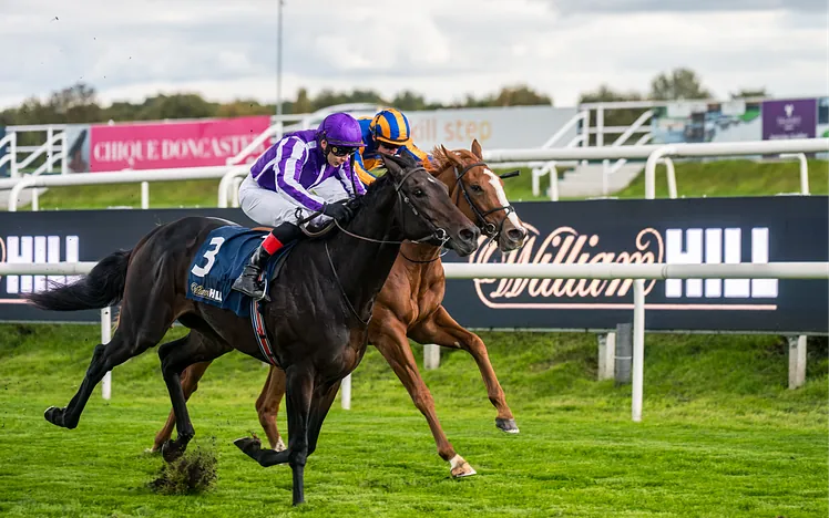 Hawk Mountain winning the William Hill Futurity Stakes