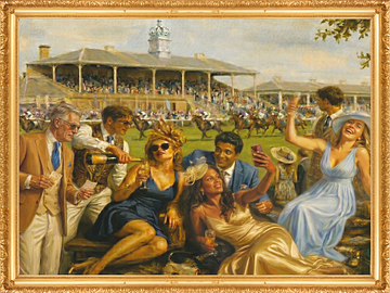 The crowd at the 2026 Betfred St Leger Day