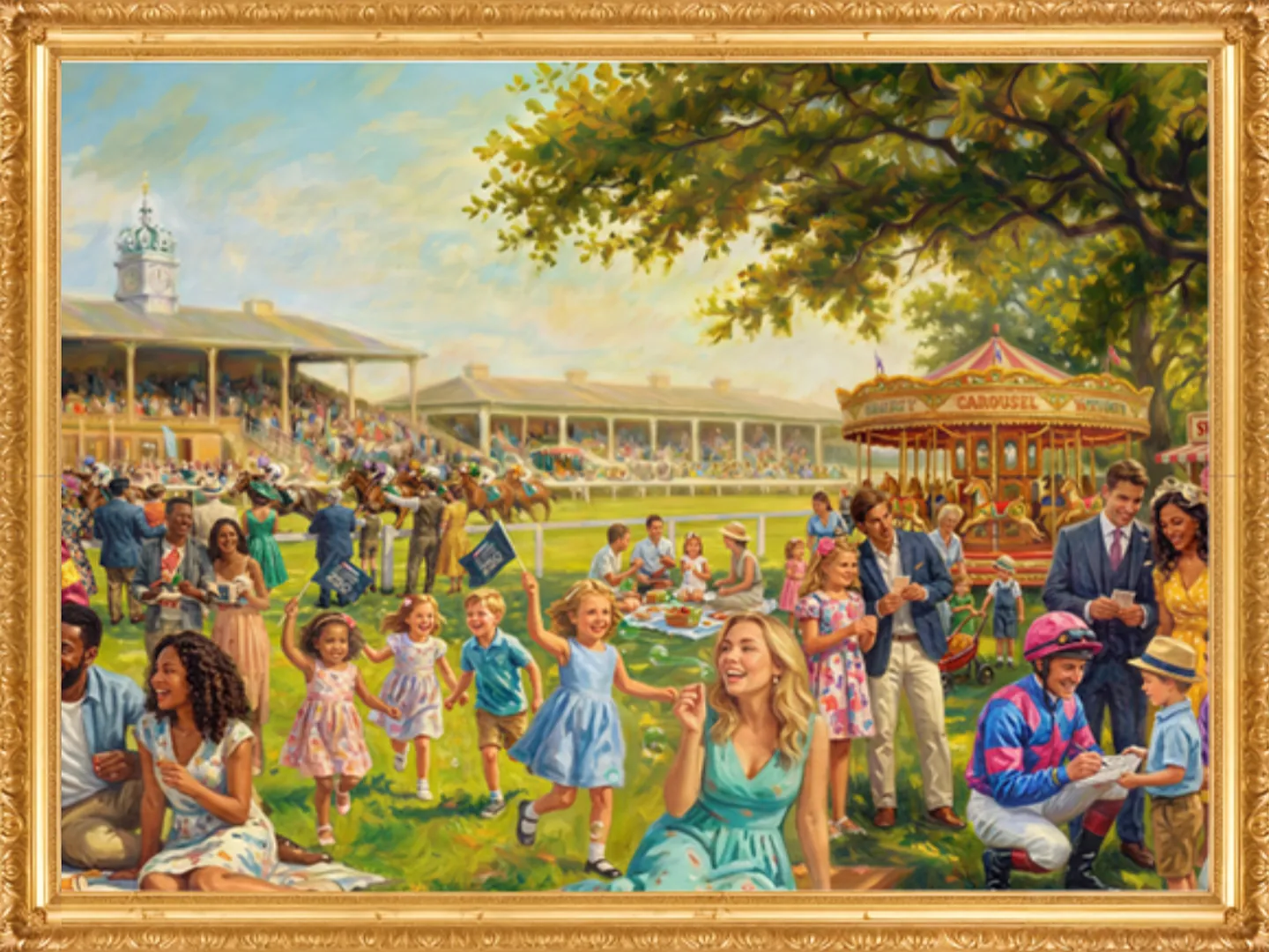Painting of Sunday St Leger