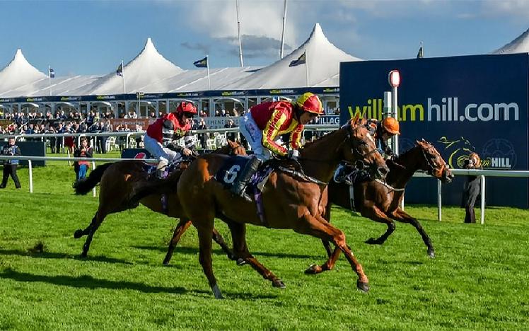 Three Jockeys race to the finish