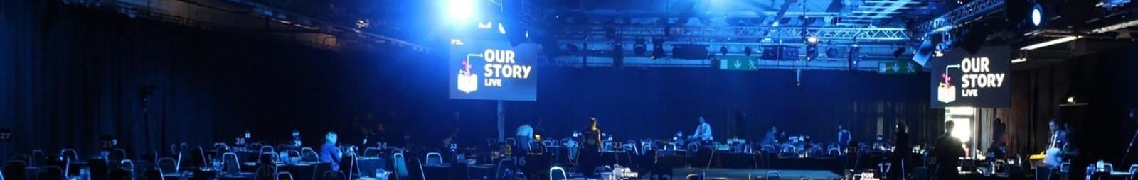 Final Preparations for a party underway at Doncaster Racecourse.