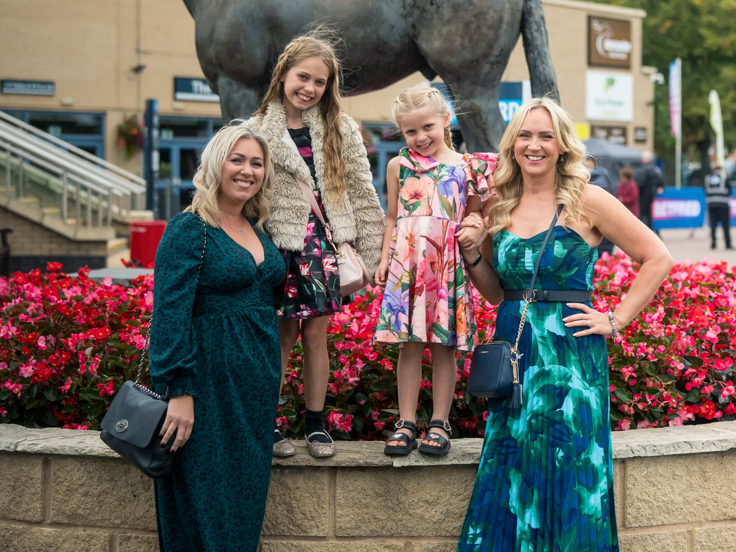 Family at the Lincoln Family Funday at Doncaster Racecourse